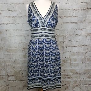 Nicole by Nicole Miller Midi Multi Print Dress